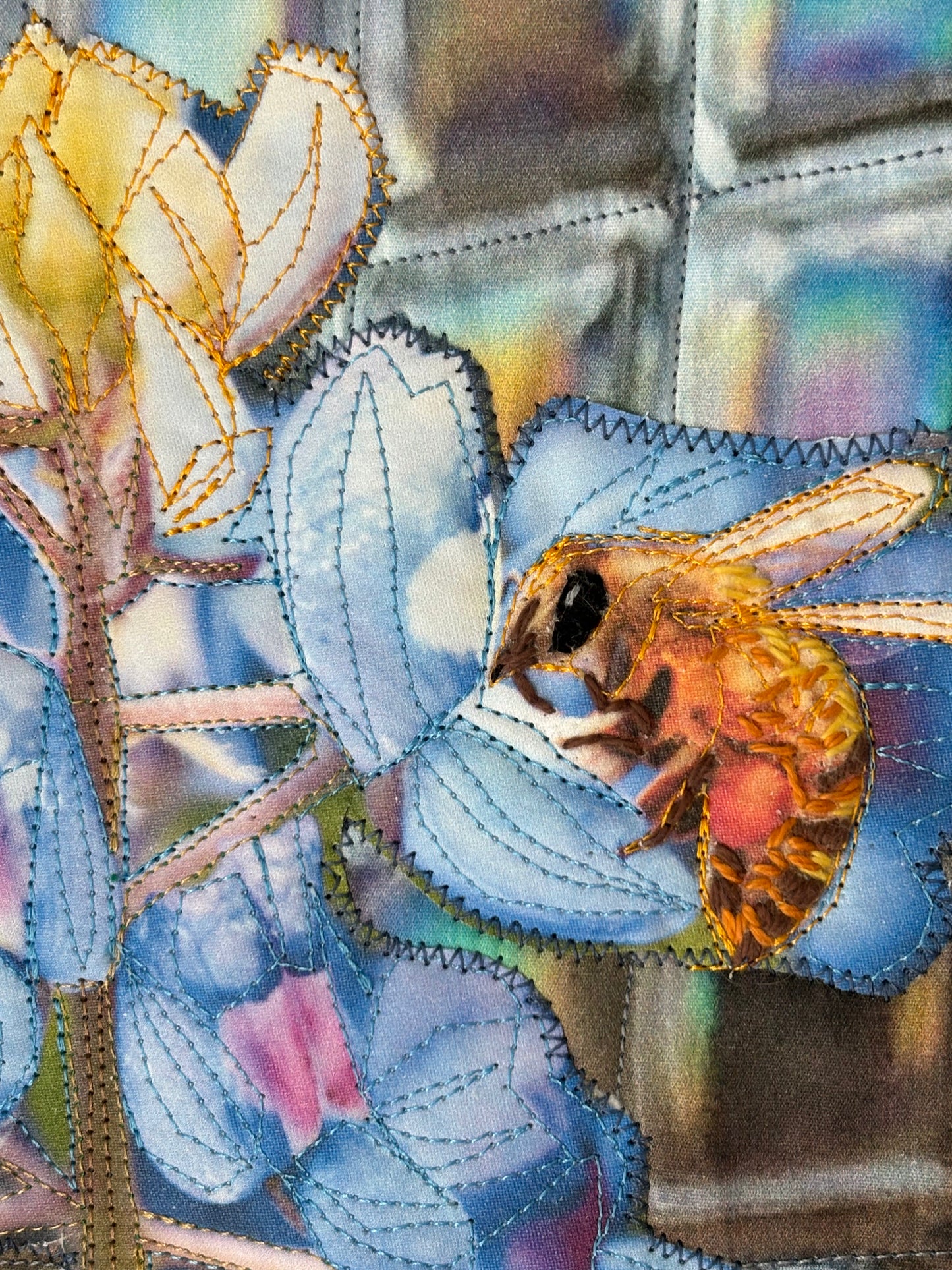 One Moment: Honey Bee with Bluebonnet