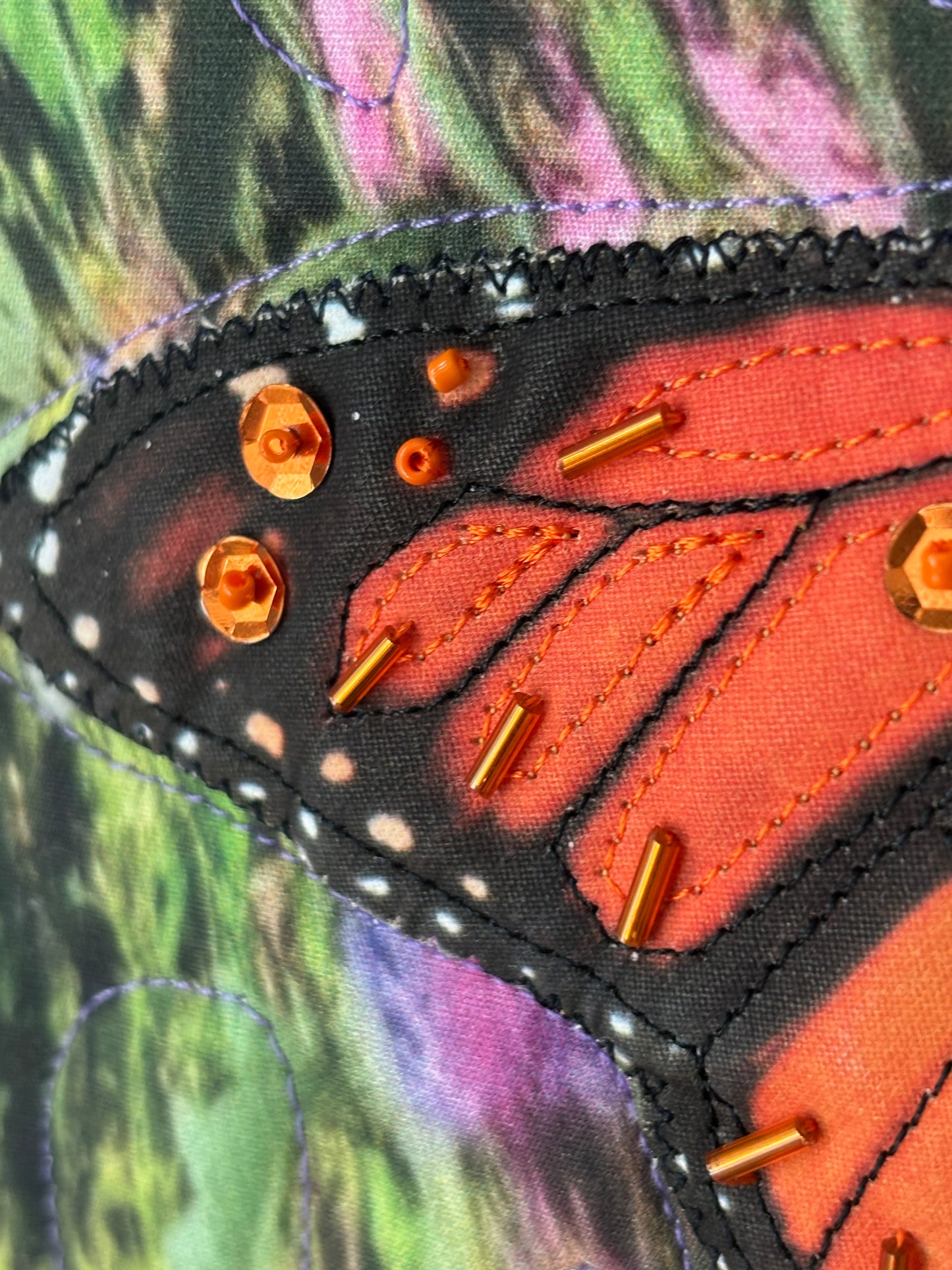 Mandala Quilt with Monarch