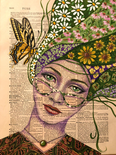Woman with Butterfly