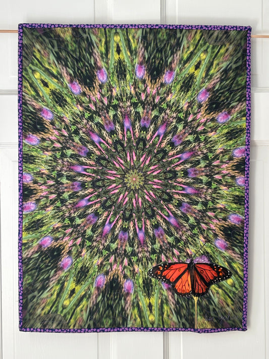 Mandala Quilt with Monarch