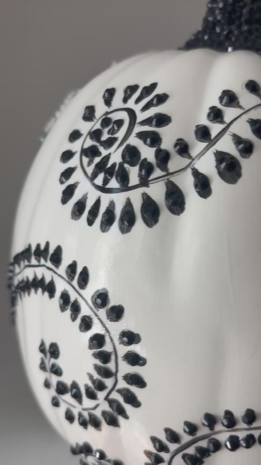 Bejeweled Owl Pumpkin