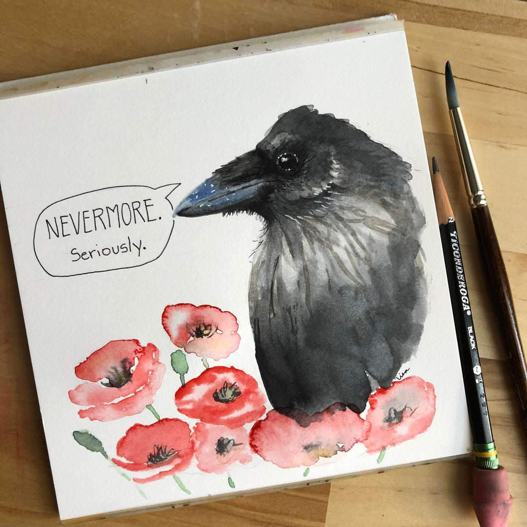 Nevermore. Common raven