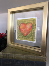 Framed heart with love quote