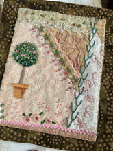 Topiary Mini Crazy quilt wall hanging