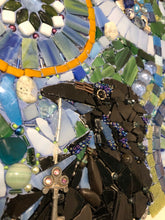 Found objects (with raven) mosaic